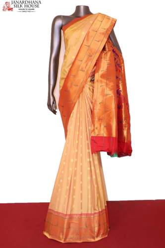 Grand Wedding Meenakari Paithani Silk Saree